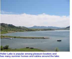 Holter Lake in Central Montana