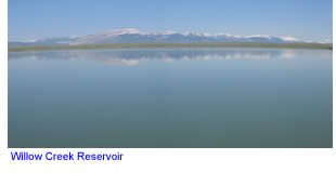 Willow Creek Reservoir in central Montana