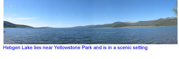 Hebgen Lake in Southern Montana near Yellowstone National Park
