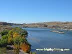 The Missouri River just downstream from downtown Great Falls