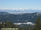 The Crazy Mountains seen from Bridger Bowl Ski Area