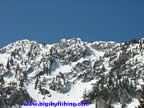 Closeup View of the "Fingers", which is accessed off the Ridge at Bridger Bowl
