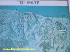 Trail Map of Routes Down from the Ridge
