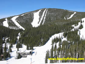 Front Side of Rumsey Mountain, with the base lodge seen below