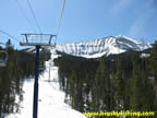 View of Moonlight Basin while riding the High Speed Lift