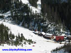 Looking down on the base area at Snowbowl