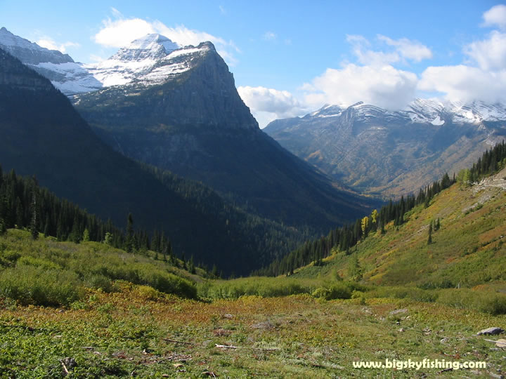 Mt. Canon and McDonald Creek Valley in Glacier National Park