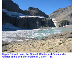 Grinnell Glacier, Salamander Glacier and Upper Grinnell Lake