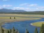 Yellowstone River twists through the Hayden Valley (70,520 bytes)