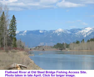 Flathead River at Old Steel Bridge Fishing Access Site