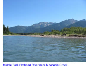 Middle Fork Flathead River near Moccasin Creek