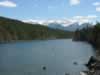 Another view of the Swan River above Bigfork Dam, which is more of a lake than a river at this point (83,606 bytes)