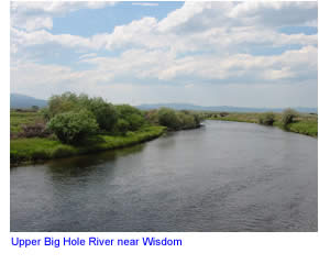 upper big hole river near wisdom