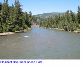 Blackfoot River near Sheep Flats FAS