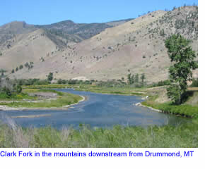 Clark Fork in the Bearmouth Area