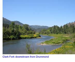 Clark Fork downstream from Drummond