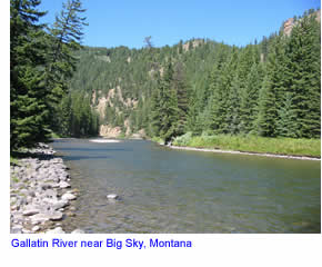 Gallatin River near Big Sky