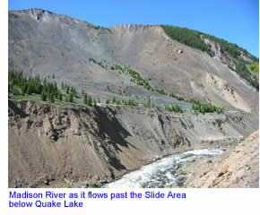 Madison River just below Quake