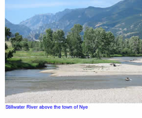 Stillwater River above the town of Nye, Montana