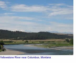 Yellowstone River near Columbus, Montana
