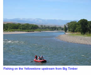 Yellowstone River upstream from Big Timber