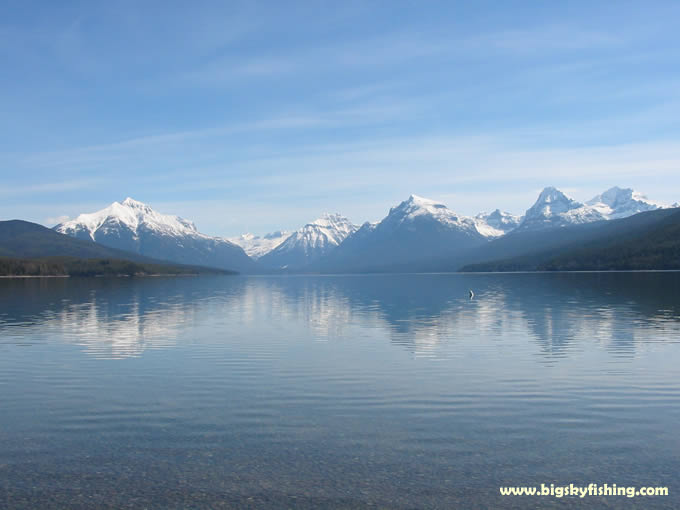 Glacier National Park Photographs - Lake McDonald in April