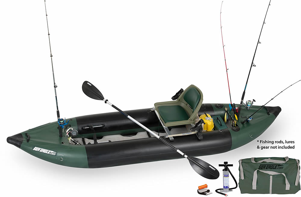 Inflatable Black Foot XL Fishing Kayak - Winnipeg Canoe & Kayak